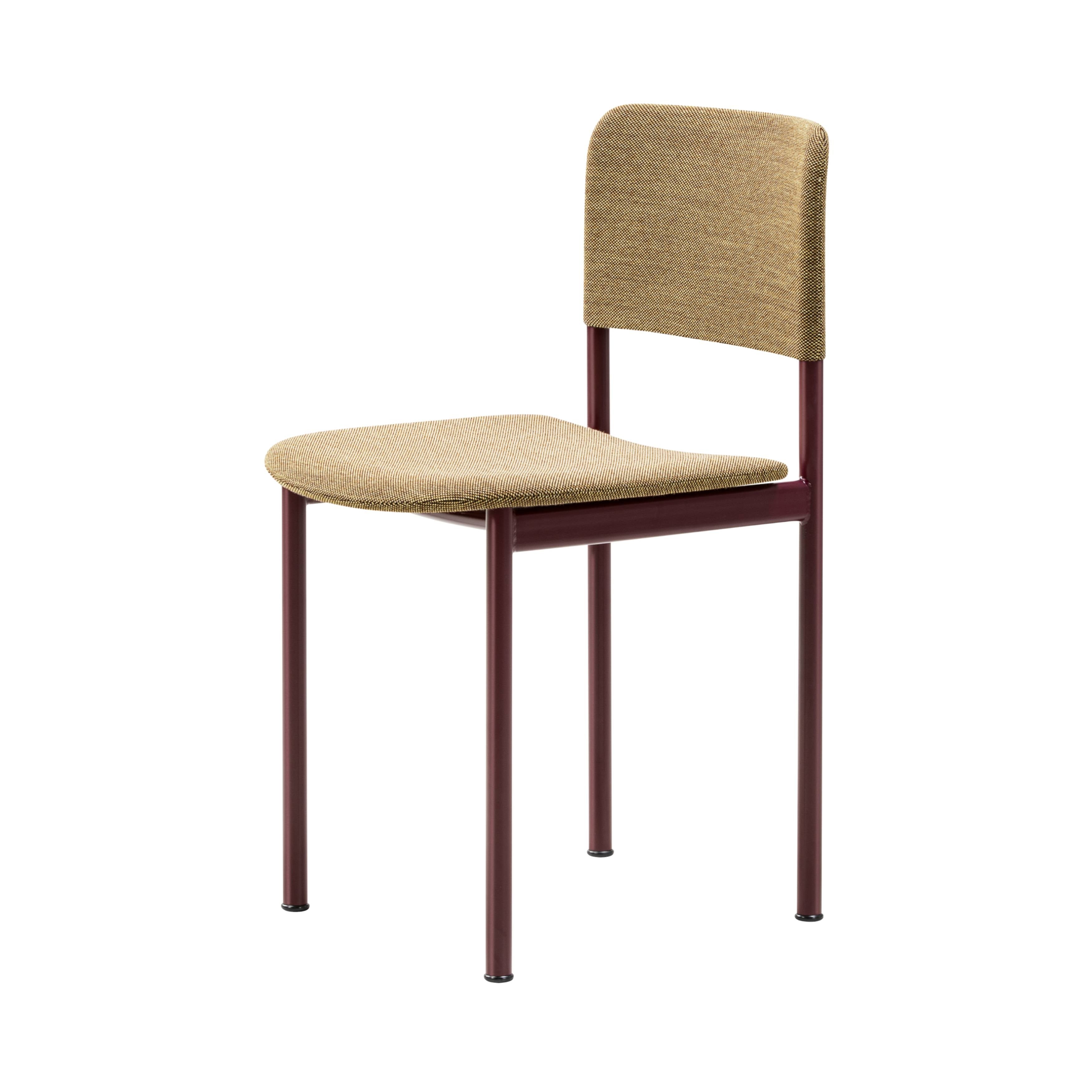 Plan Chair: Fully Upholstered + Bordeaux
