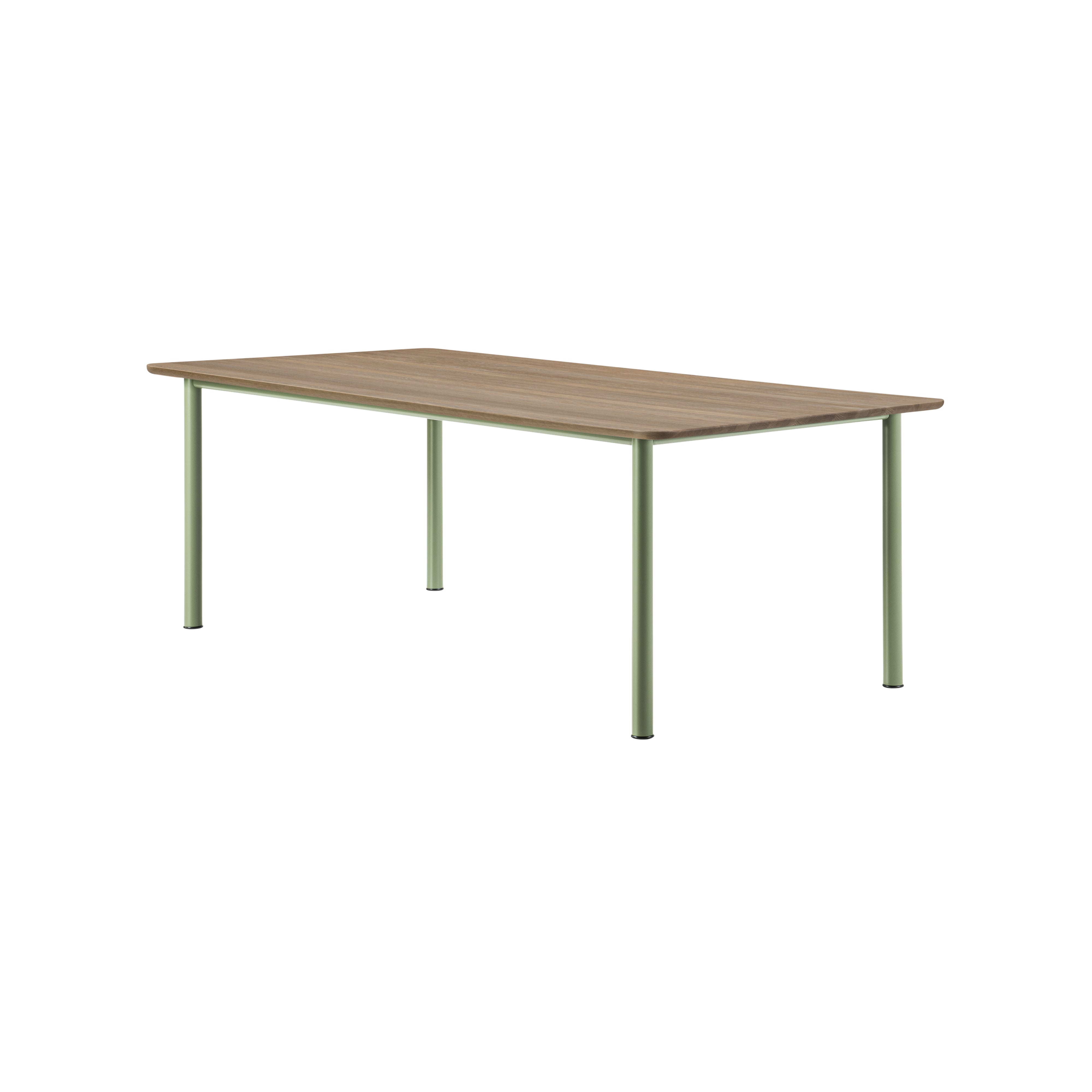 Plan Table: Smoked Oiled Oak + Modernist Green