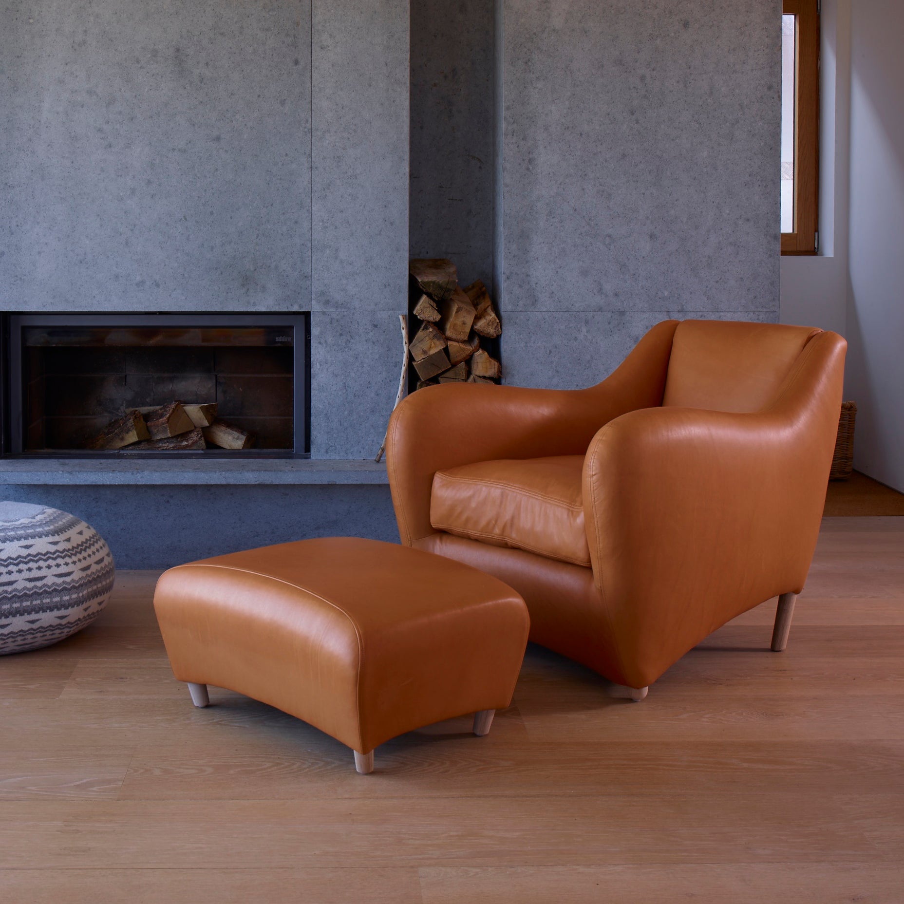 Balzac Armchair + Ottoman