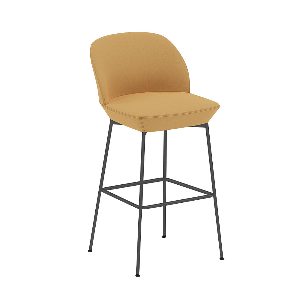 Oslo Bar + Counter Stool: Bar + Anthracite Black