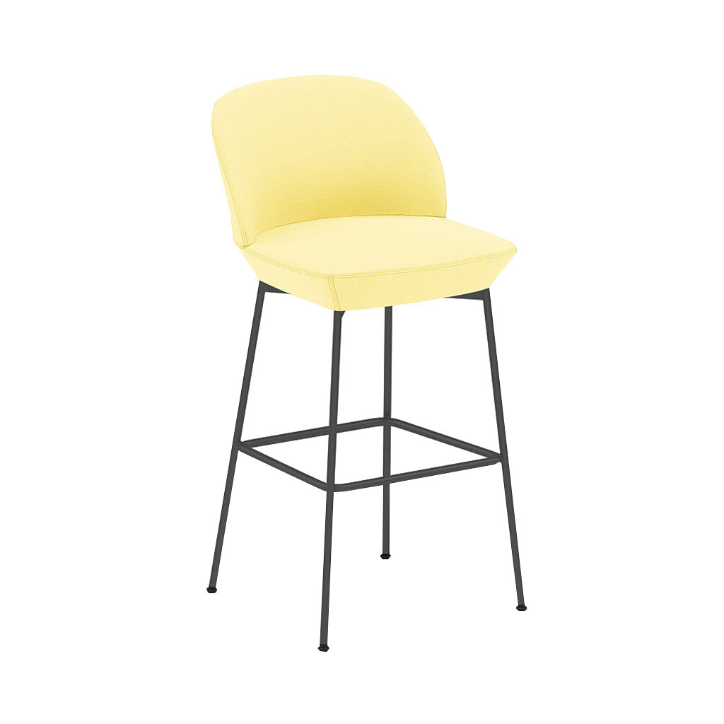 Oslo Bar + Counter Stool: Bar + Anthracite Black