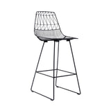 Lucy Bar + Counter Stool: Color + Bar + Black + Without Seat Pad