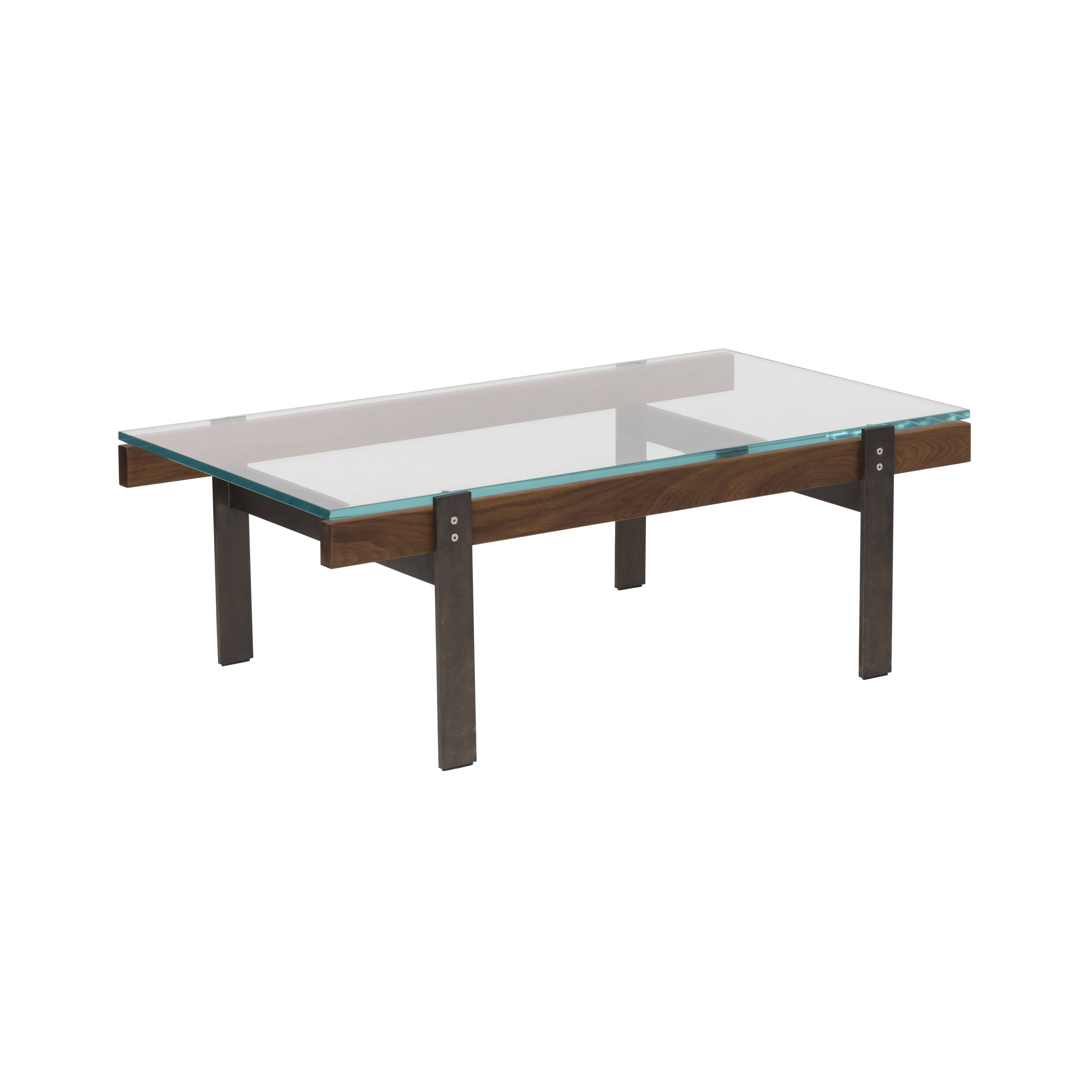 Beam Coffee Table: Rectangle + European Walnut