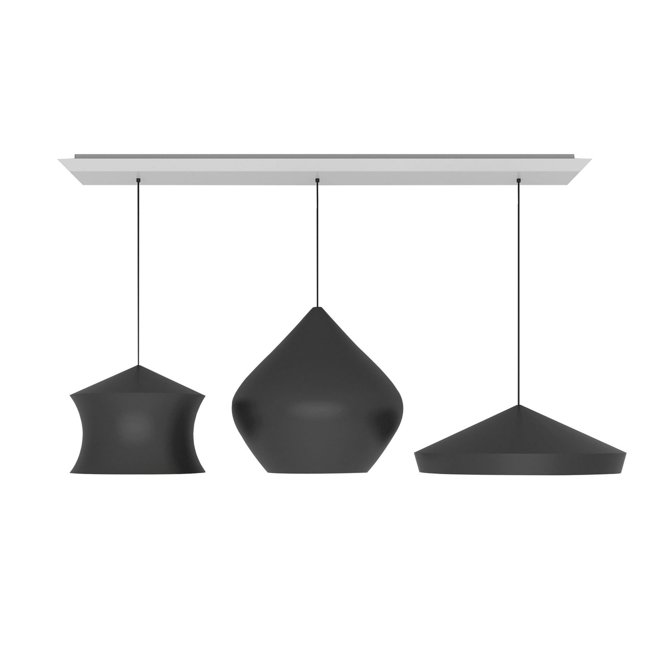 Beat Black Trio Linear Pendant System