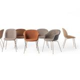 Beetle Dining Chair: Conic Base + Full Upholstery