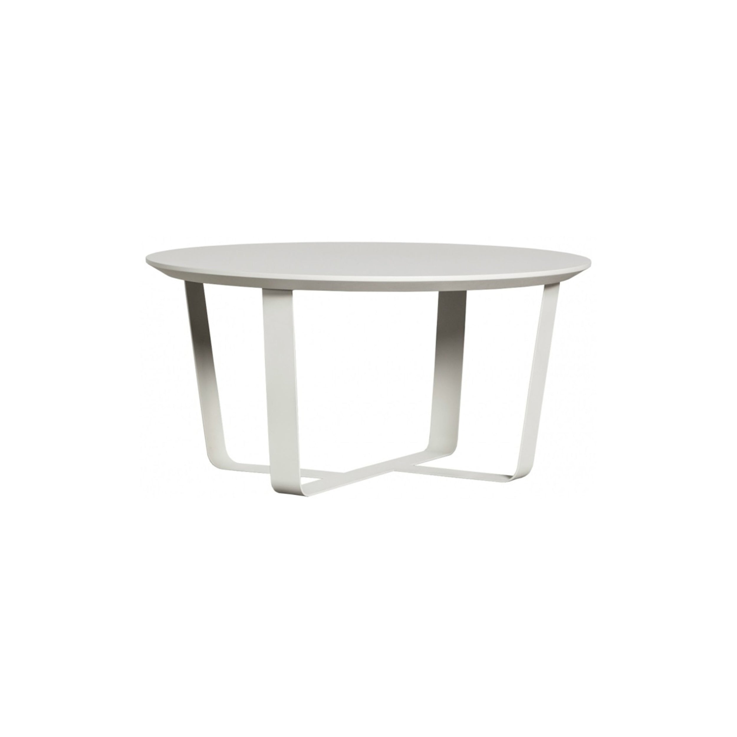 Bino Coffee Table: Round + Lacquered Dusty Grey + Lacquered Dusty Grey