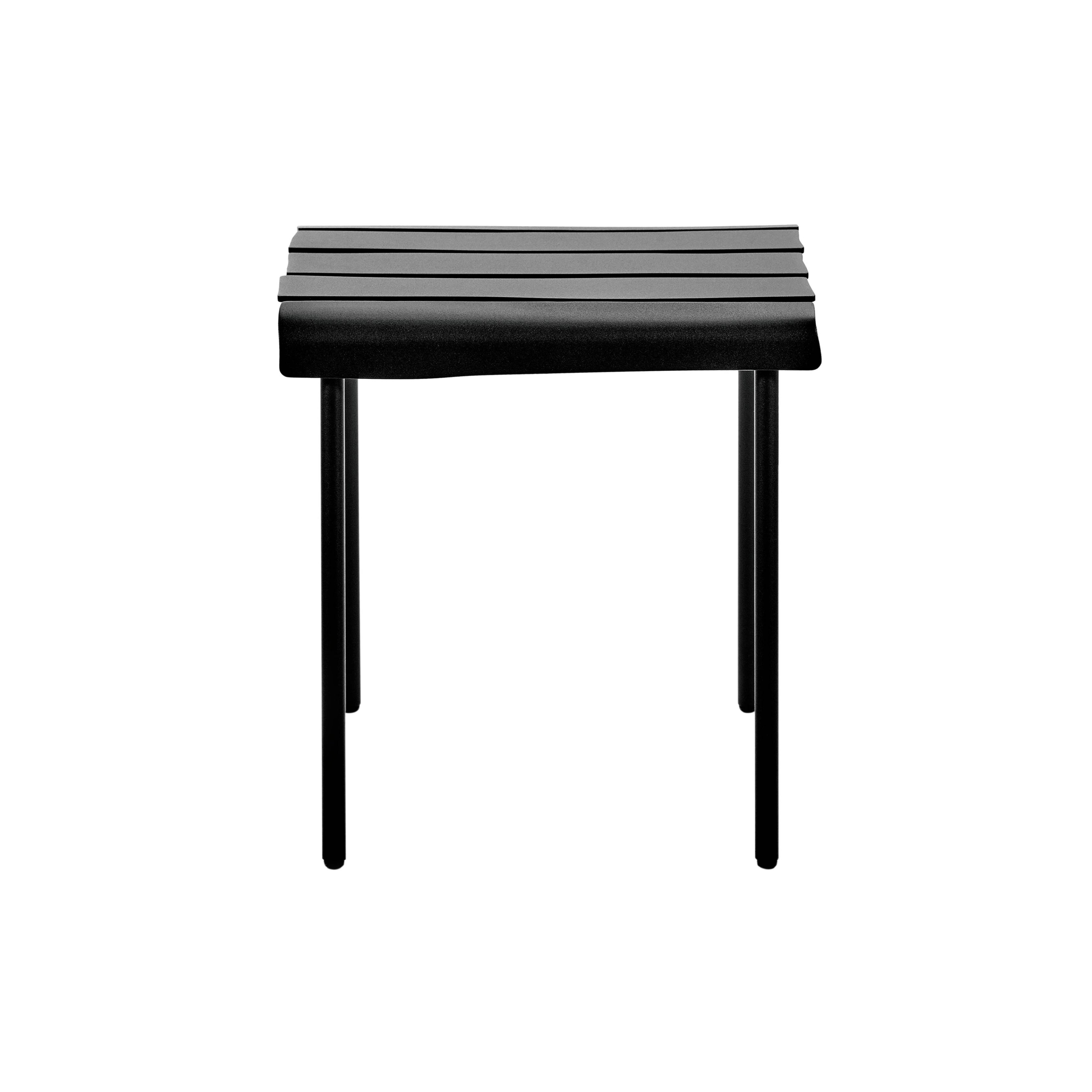 Aligned Outdoor Stool: Black