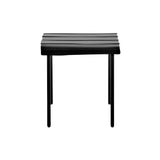 Aligned Outdoor Stool: Black