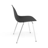 Fiber Side Chair: A-Base With Felt Glides + Black