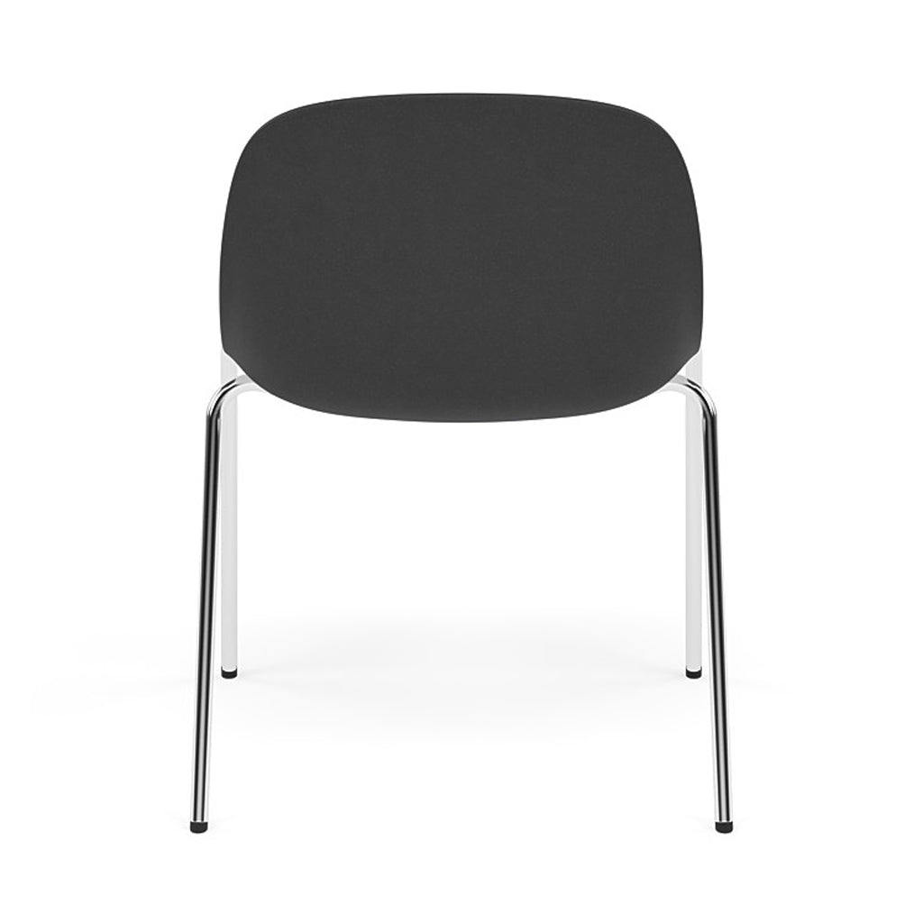 Fiber Side Chair: A-Base With Felt Glides + Black