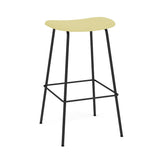 Fiber Bar + Counter Stool: Tube Base + Upholstered + Bar + Anthracite Black