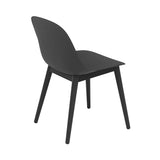 Fiber Side Chair: Wood Base + Recycled Shell + Black