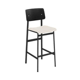 Loft Bar Stool: Upholstered + Black + Black