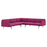 Outline Corner Sofa: Black