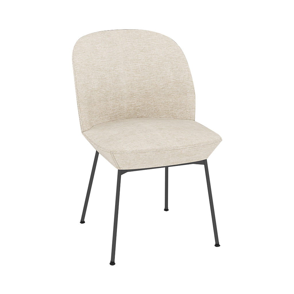 Oslo Side Chair: Anthracite Black