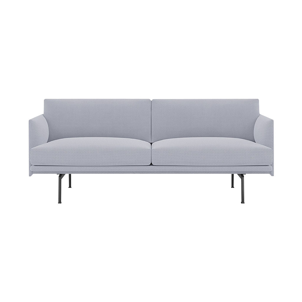 Outline 2-Seater Sofa: Black