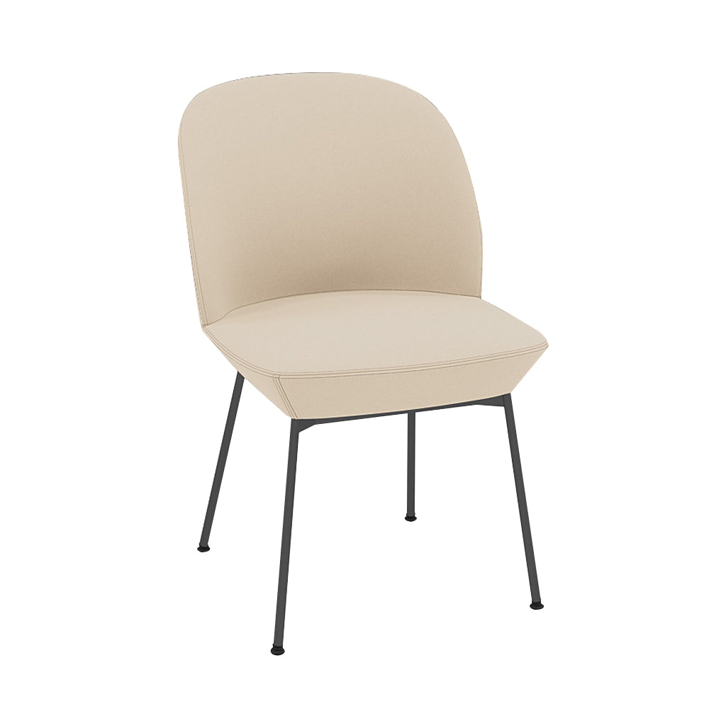 Oslo Side Chair: Anthracite Black