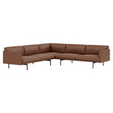 Outline Corner Sofa: Black