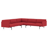 Outline Corner Sofa: Black