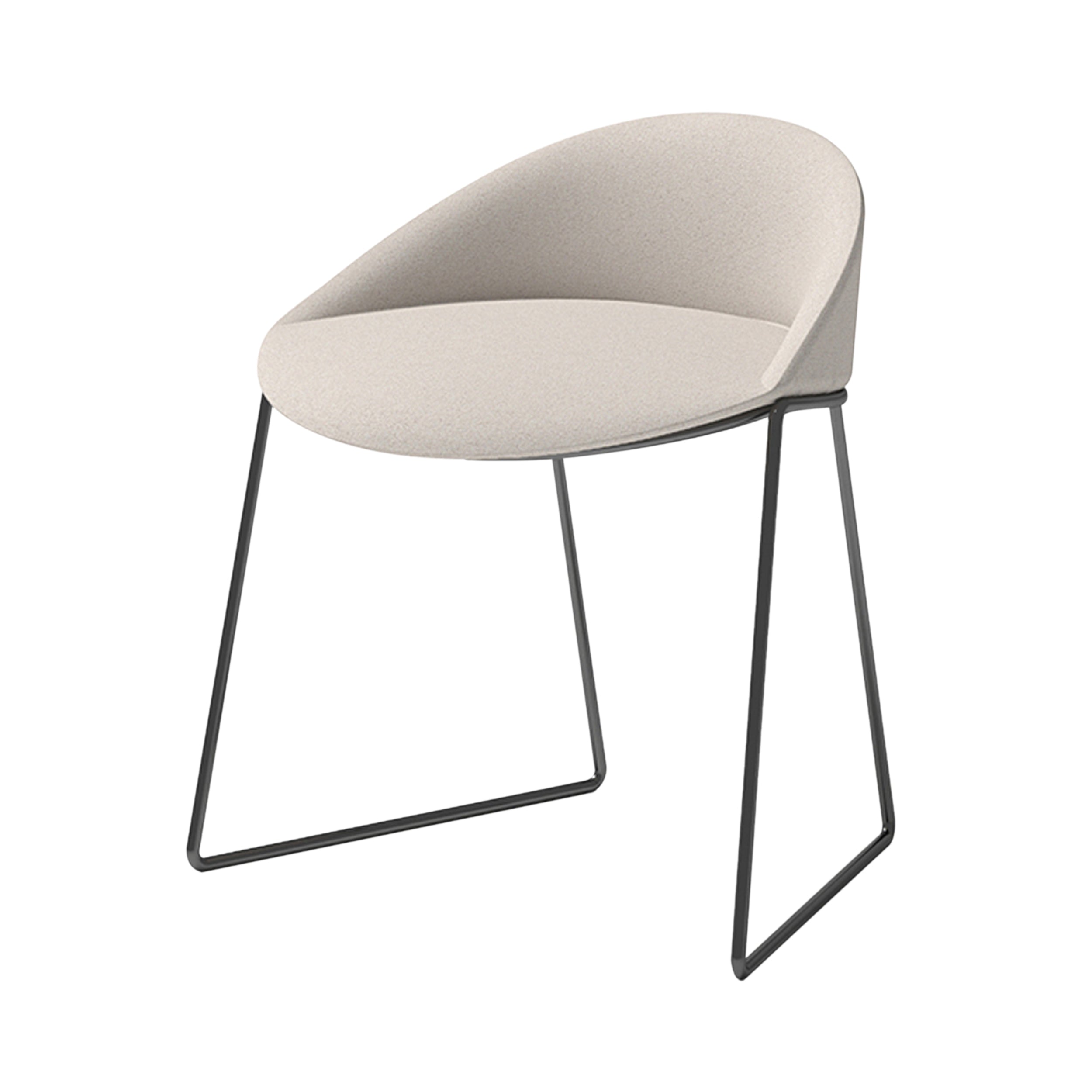 Circa Side Chair: Black Nickel