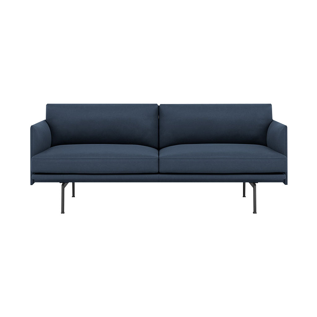 Outline 2-Seater Sofa: Black