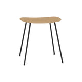 Fiber Stool: Tube Base + Anthracite Black + Ochre