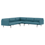 Outline Corner Sofa: Black