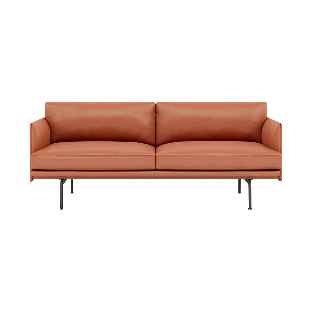 Outline 2-Seater Sofa: Black