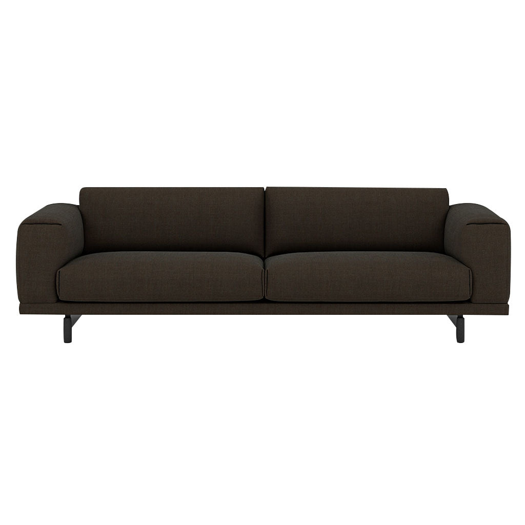 Rest Sofa: 3 Seater + Black Stained Oak