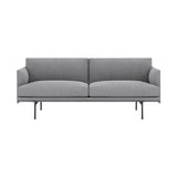 Outline 2-Seater Sofa: Black