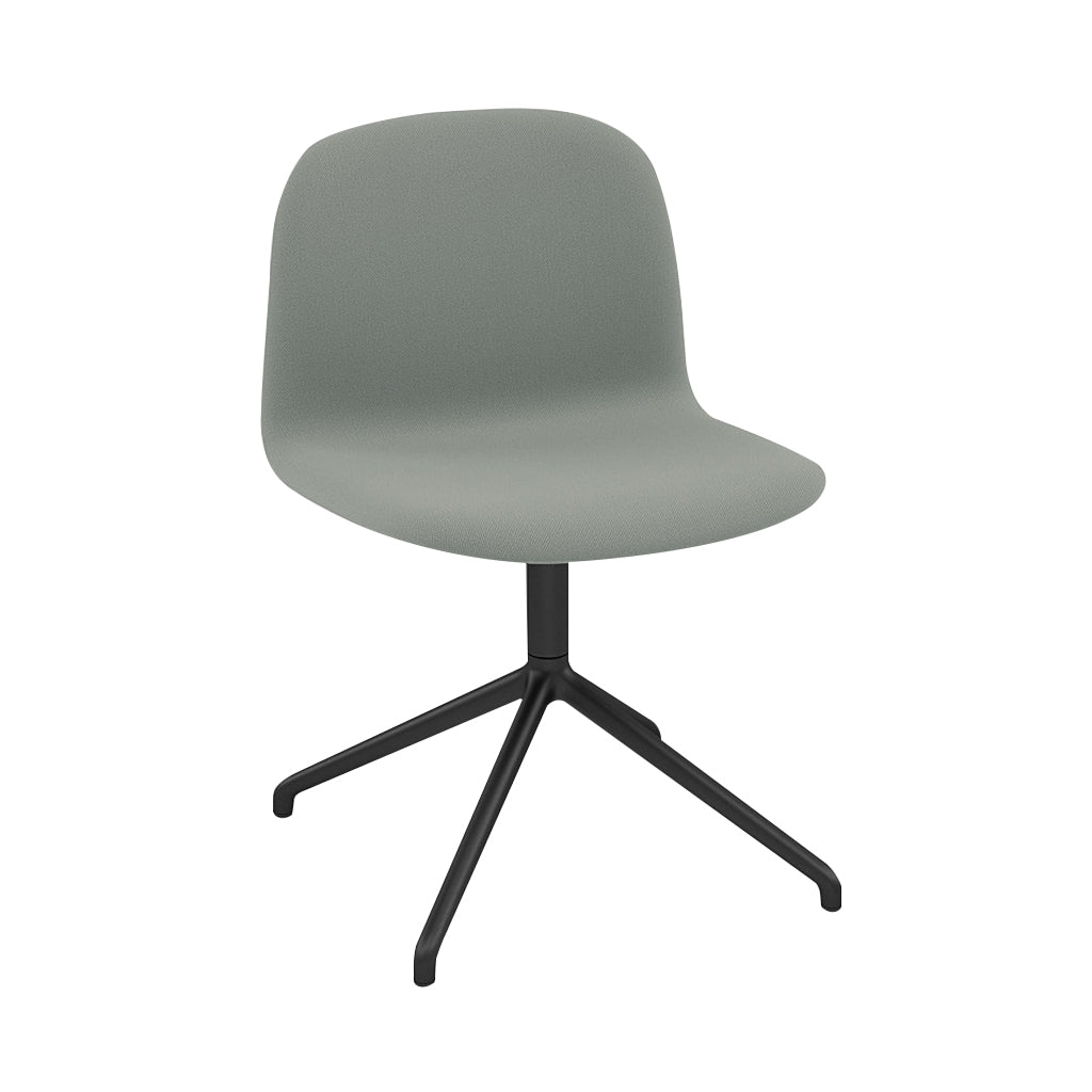 Visu Wide Chair: Swivel Base + Upholstered