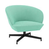 Oslo Lounge Chair: Swivel Base + Black