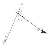 VV Cinquanta Suspension Lamp: Black + White + Black