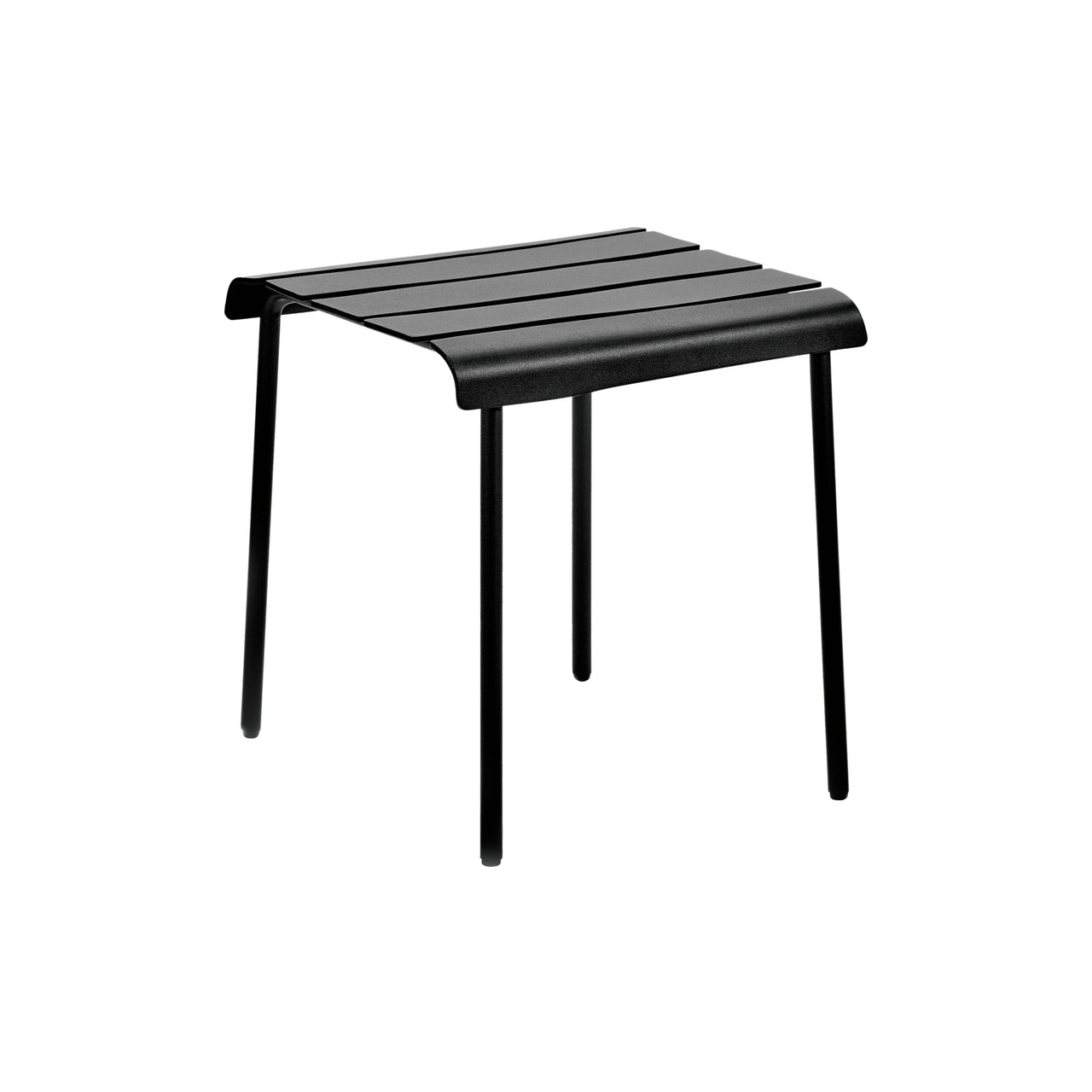 Aligned Outdoor Stool: Black