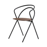 Minima Chair: Outdoor + Black + Walnut