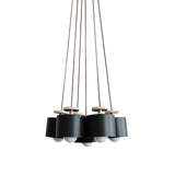 Spun Pendant Cluster: Powder-Coated Matte Black + Matte Black