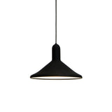 Torch Light Pendant: S3 Cone + Black + Black Cable