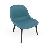 Fiber Lounge Chair: Wood Base + Upholstered + Black