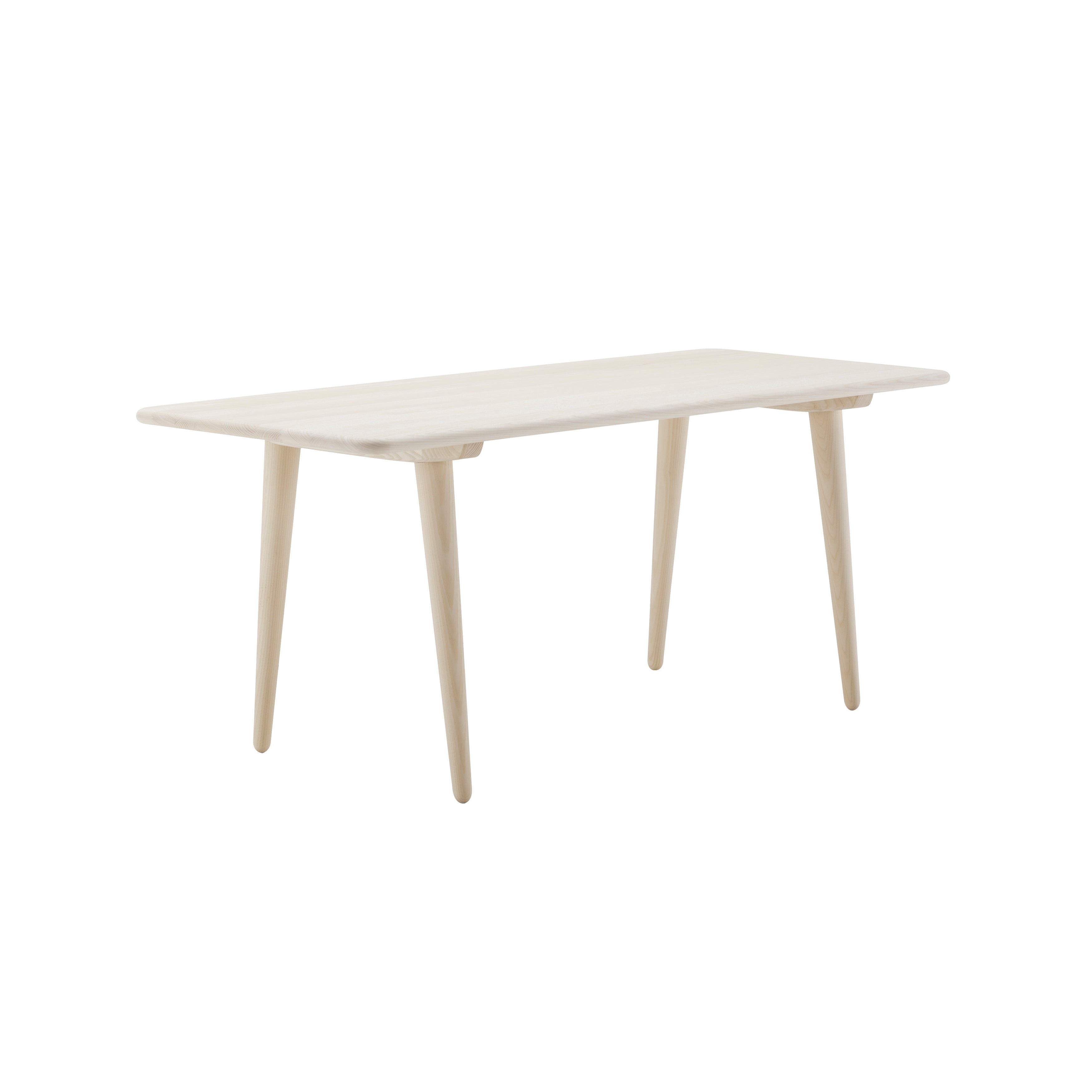 CH011 Coffee Table: High + White Oiled Oak