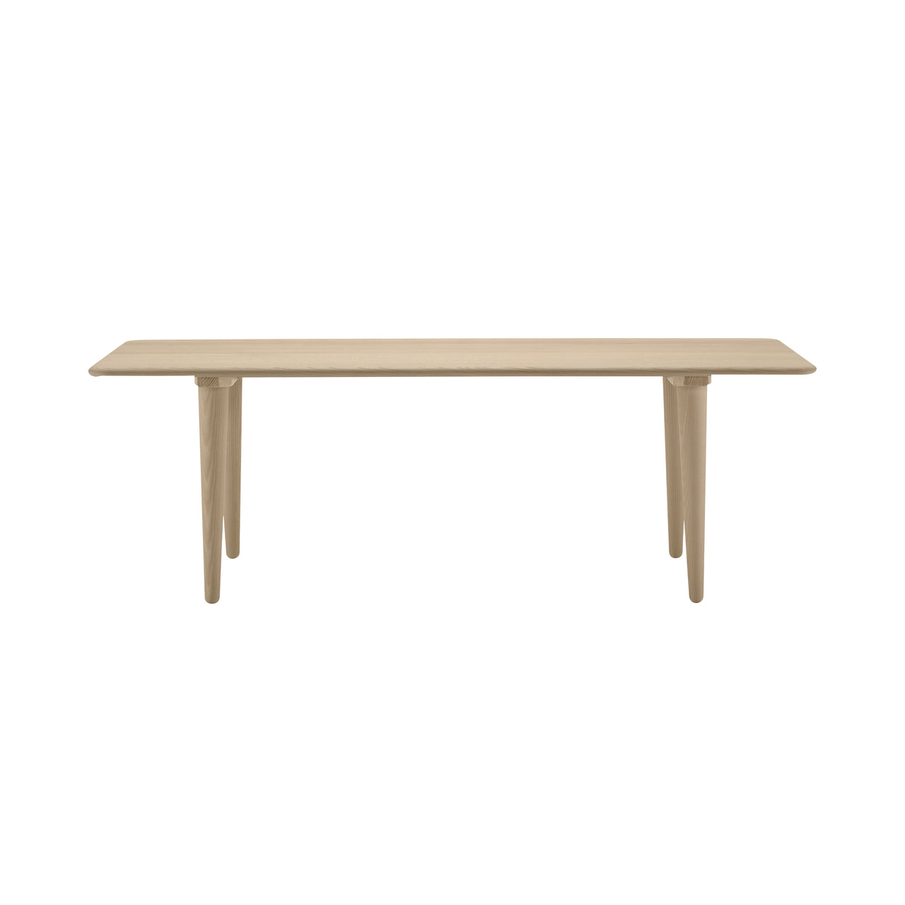 CH011 Coffee Table: Low + Soaped Oak