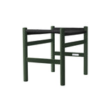 CH53 Footstool: Low + Black + Green Beech