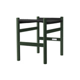 CH53 Footstool: High + Black + Green Beech