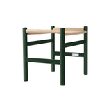 CH53 Footstool: Low + Natural + Green Beech