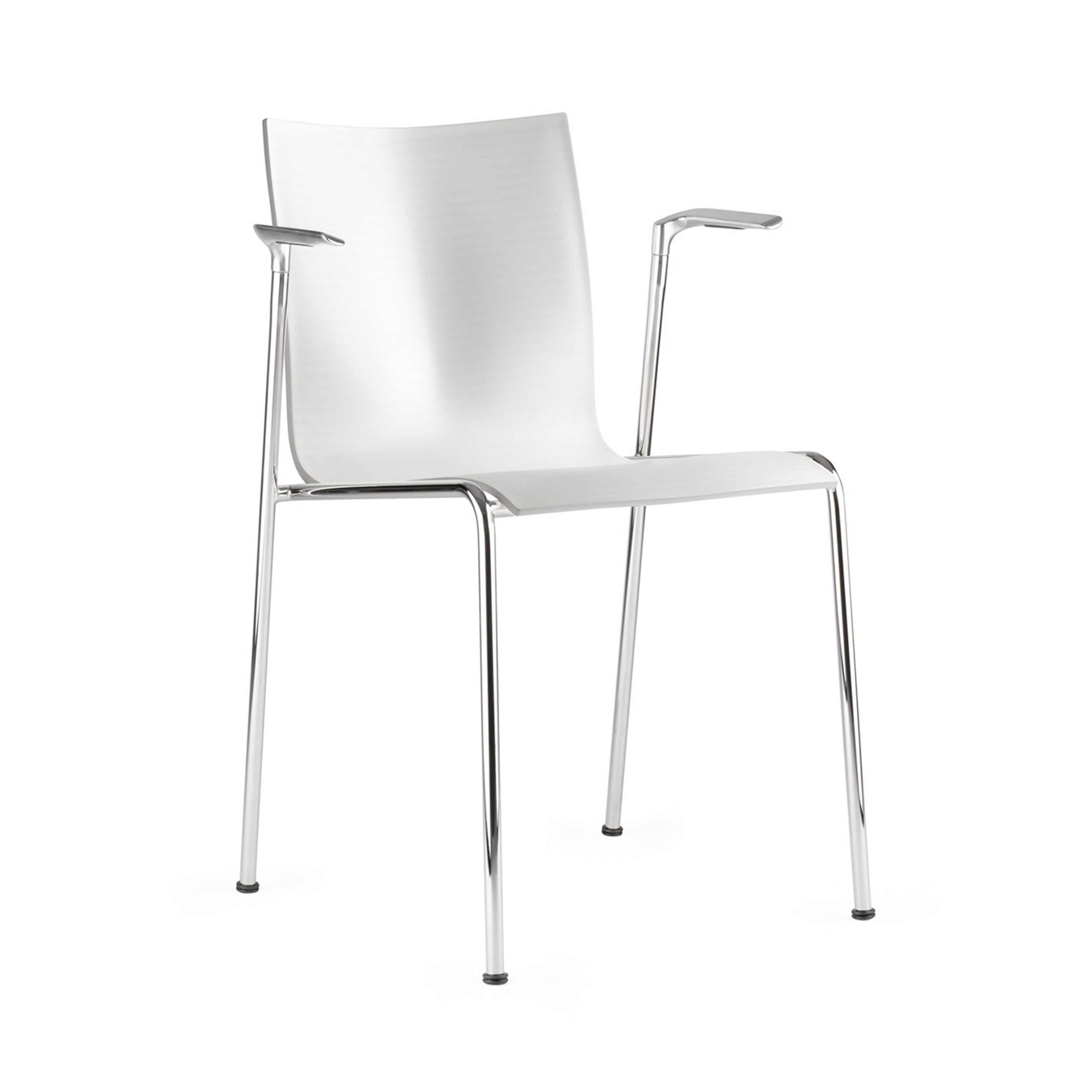 Chairik 113 Armchair: 4-Legs + Plastic + White