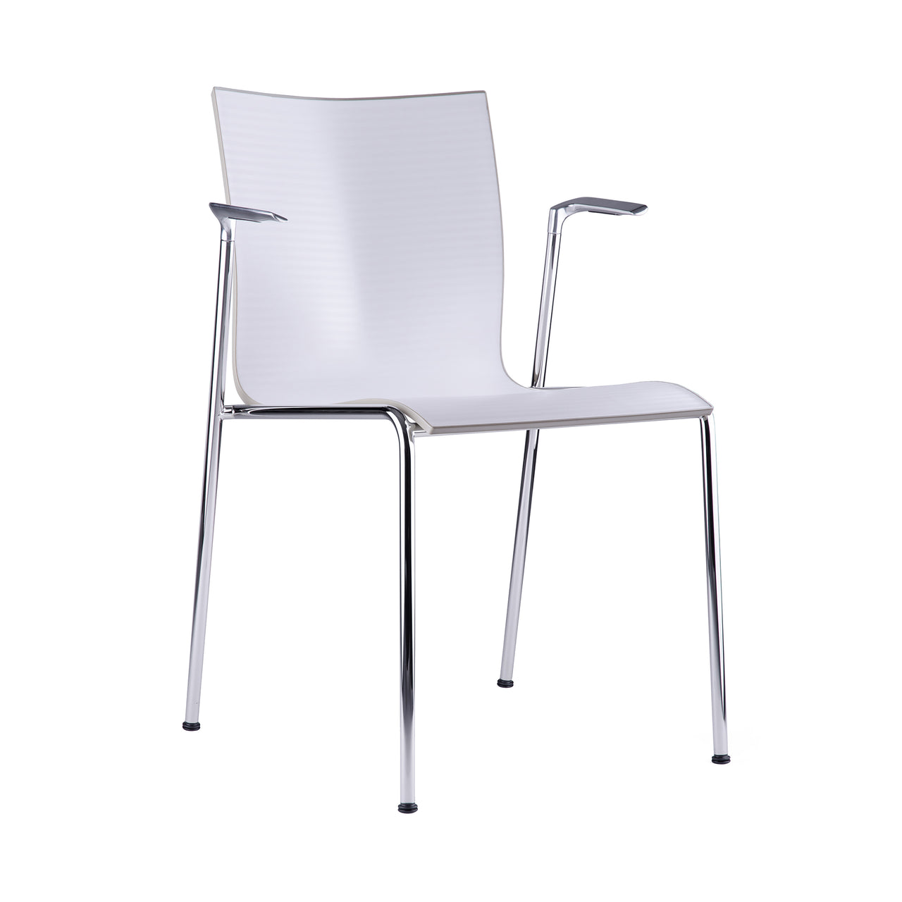 Chairik XL 123 Armchair: 4-Legs + Plastic + White