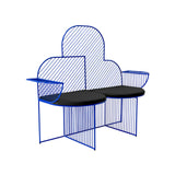 Cloud Bench: Electric Blue + Black Seat Pad