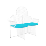 Cloud Bench: White + Aruba Seat Pad