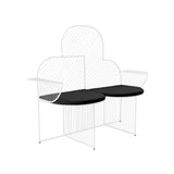 Cloud Bench: White + Black Seat Pad