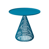 Cono Side Table: Color + Peacock Blue