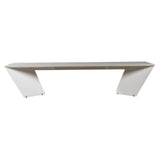 Angle Dining Table: Taupe + Galema